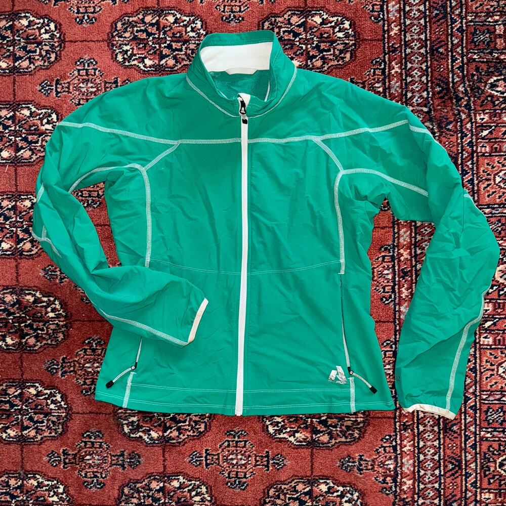 First‎ Ascent Women's S Bright Green Zip-Front Lightweight Soft Shell Jacket